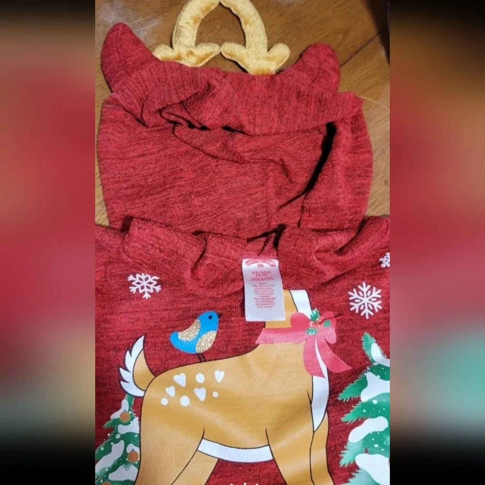 Girls 4/5 Christmas reindeer Long Sleeve